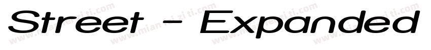 Street - Expanded Semi字体转换